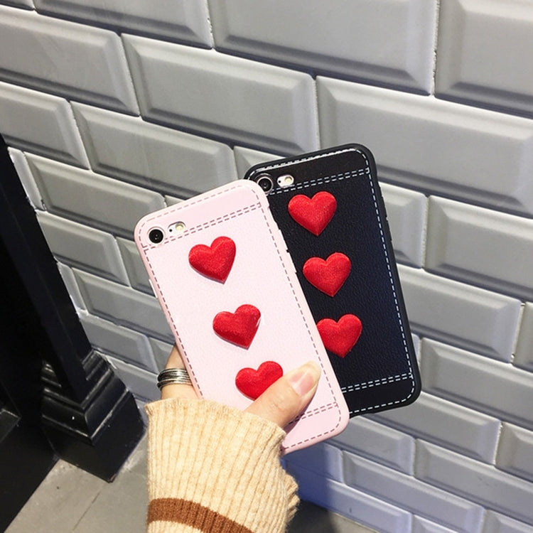 For  iPhone 8 & 7  Red Heart Full Coverage Protective Back Cover Case