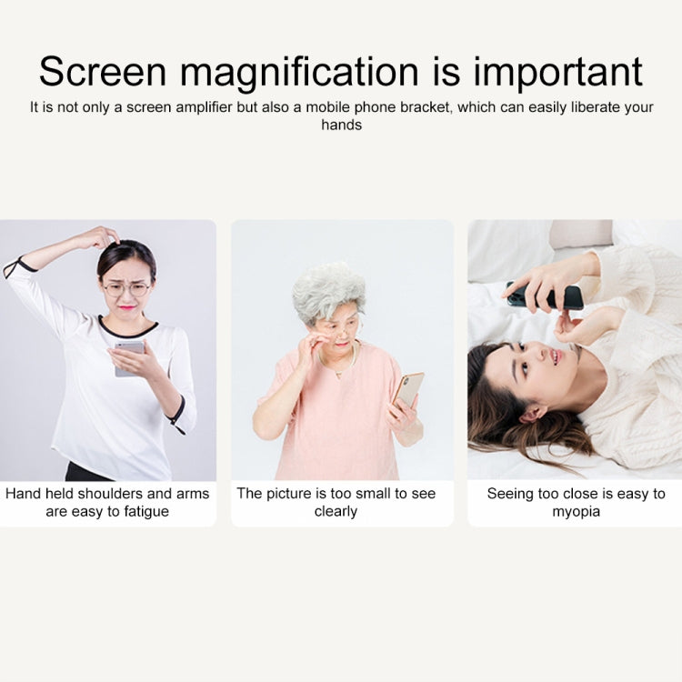 12 inch Pull-out Horizontal and Vertical Type 3D Ultra-clear Anti Blue-ray Mobile Phone Screen Amplifier