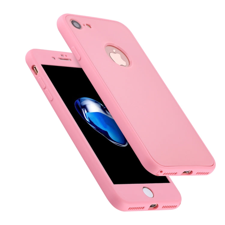 For iPhone SE 2020 & 8 & 7 Stylish Lightweight 360 Degree Shockproof Detachable TPU + PC Combination Protective Case