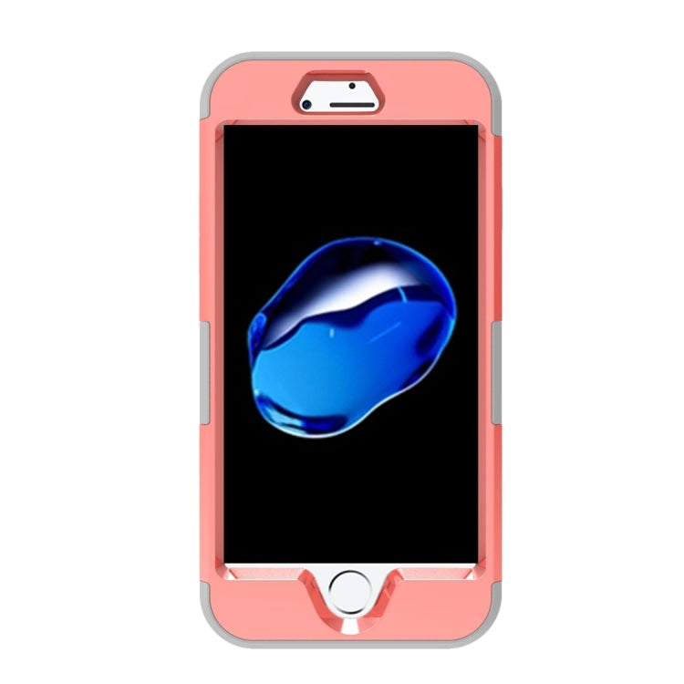 For  iPhone 8 & 7  3 in 1 Diamond Encrusted PC + Silicone Combination Case