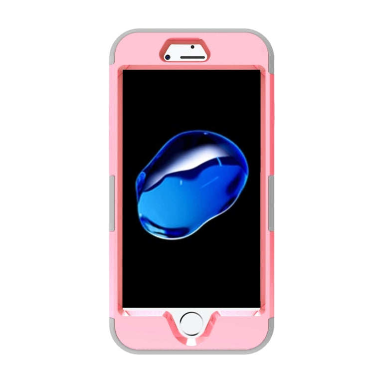 For  iPhone 8 & 7  3 in 1 Diamond Encrusted PC + Silicone Combination Case