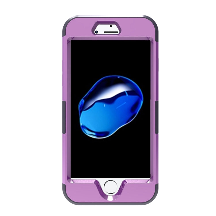 For  iPhone 8 & 7  3 in 1 Diamond Encrusted PC + Silicone Combination Case