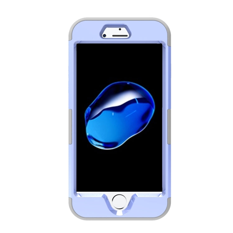 For  iPhone 8 & 7  3 in 1 Diamond Encrusted PC + Silicone Combination Case