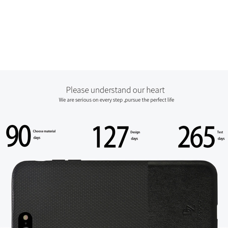 DZGOGO LUXURY Series for  iPhone 8 & 7  TPU + PC Business Style Leatherwear Impact Combination Protection Case