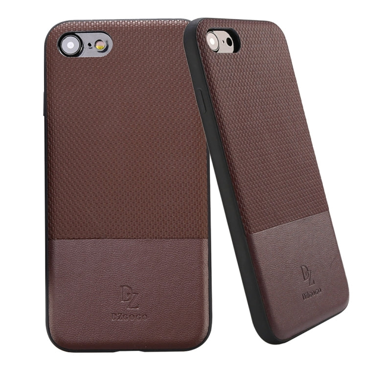 DZGOGO LUXURY Series for  iPhone 8 & 7  TPU + PC Business Style Leatherwear Impact Combination Protection Case