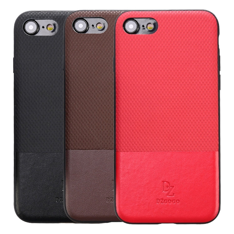 DZGOGO LUXURY Series for  iPhone 8 & 7  TPU + PC Business Style Leatherwear Impact Combination Protection Case