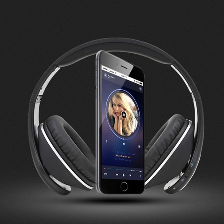 BT-990 Headband Bluetooth Music Headset with Mic, For iPhone, Galaxy, Huawei, Xiaomi, LG, HTC and Other Smart Phones(White)