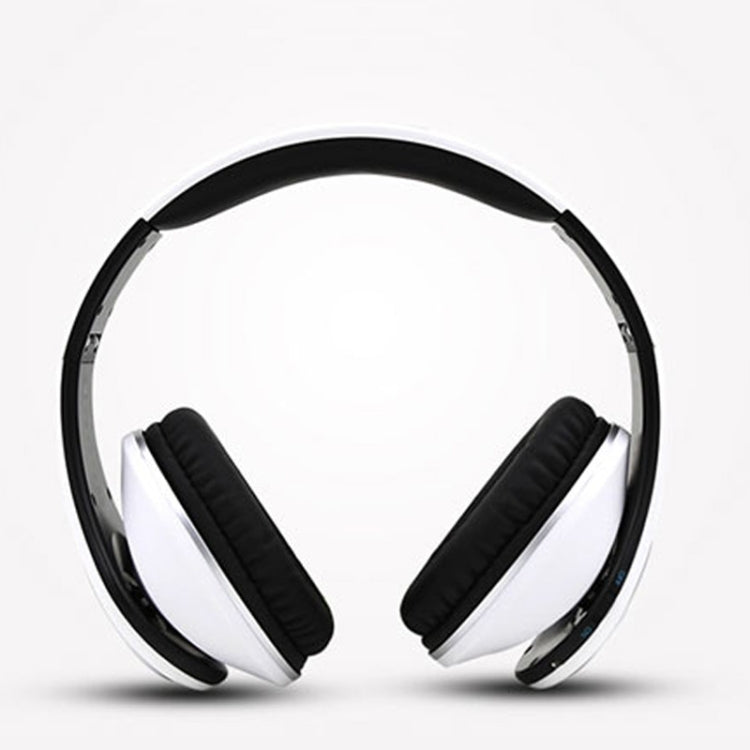 BT-990 Headband Bluetooth Music Headset with Mic, For iPhone, Galaxy, Huawei, Xiaomi, LG, HTC and Other Smart Phones(White)