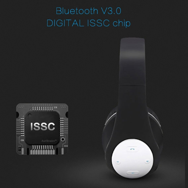 BT-990 Headband Bluetooth Music Headset with Mic, For iPhone, Galaxy, Huawei, Xiaomi, LG, HTC and Other Smart Phones(White)