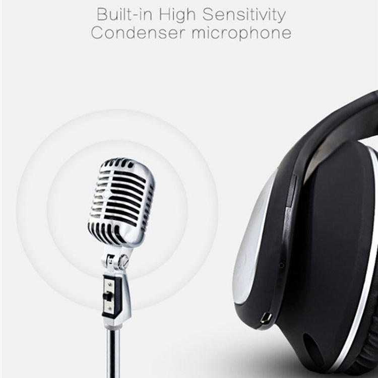 BT-990 Headband Bluetooth Music Headset with Mic, For iPhone, Galaxy, Huawei, Xiaomi, LG, HTC and Other Smart Phones(White)