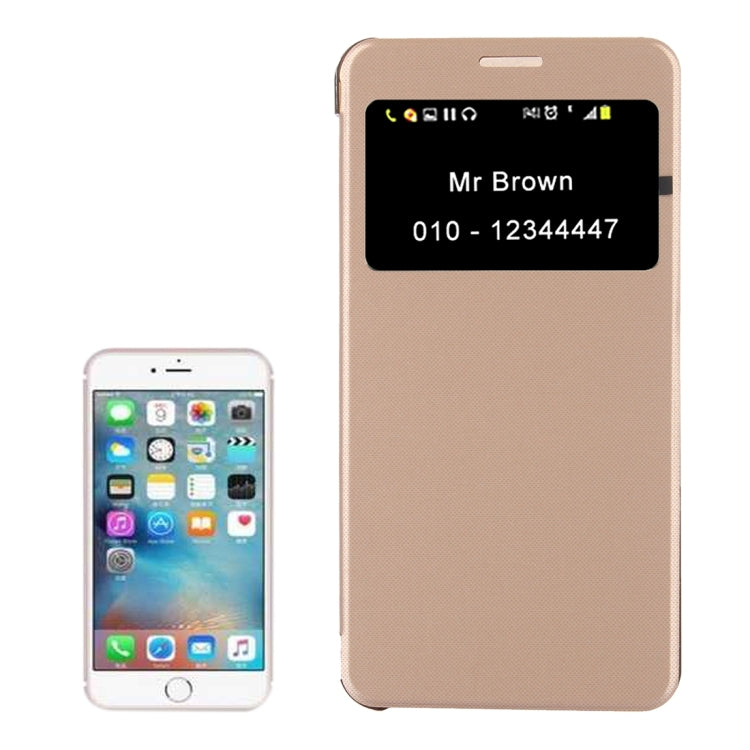 For  iPhone 8 & 7  Horizontal Flip Leather Case with Call Display ID