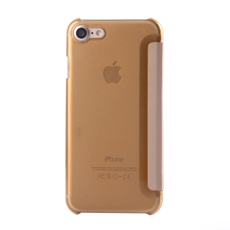 For  iPhone 8 & 7  Horizontal Flip Leather Case with Call Display ID