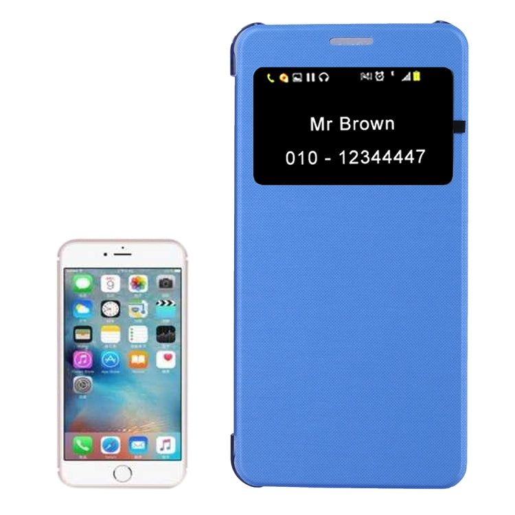 For  iPhone 8 & 7  Horizontal Flip Leather Case with Call Display ID