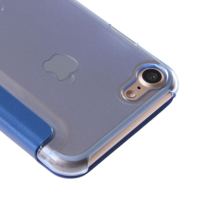 For  iPhone 8 & 7  Horizontal Flip Leather Case with Call Display ID