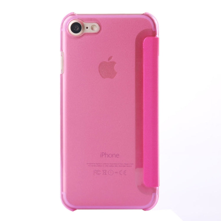 For  iPhone 8 & 7  Horizontal Flip Leather Case with Call Display ID