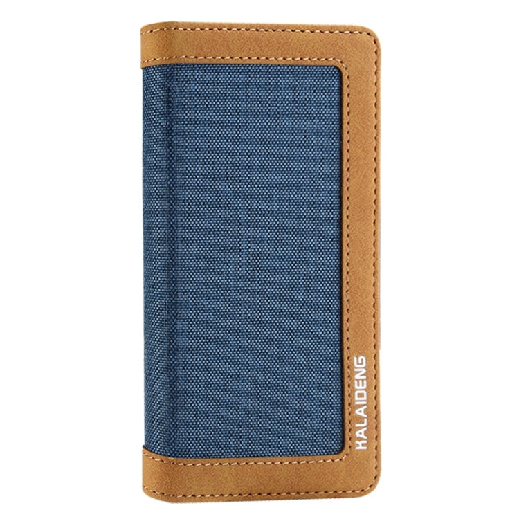 KALAIDENG FUNWEAR X Series for  iPhone 8 & 7  Linen Leather + TPU Horizontal Flip Leather Case with Card Slots & Holder & Lanyard(Blue)