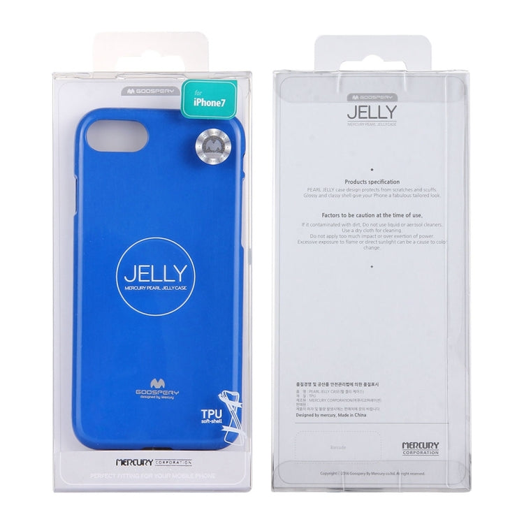 GOOSPERY JELLY CASE for  iPhone 8 & 7  TPU Glitter Powder Drop-proof Protective Back Cover Case