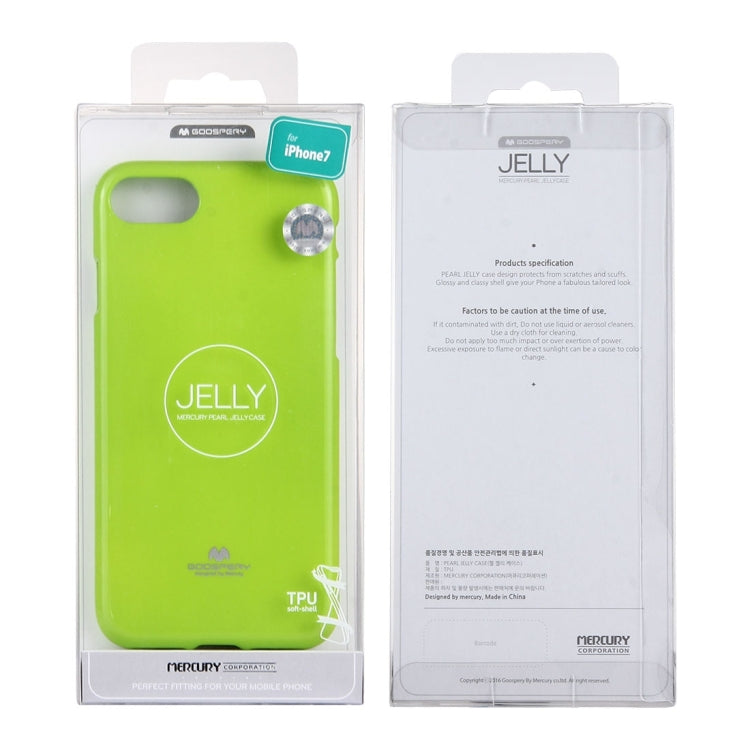 GOOSPERY JELLY CASE for  iPhone 8 & 7  TPU Glitter Powder Drop-proof Protective Back Cover Case