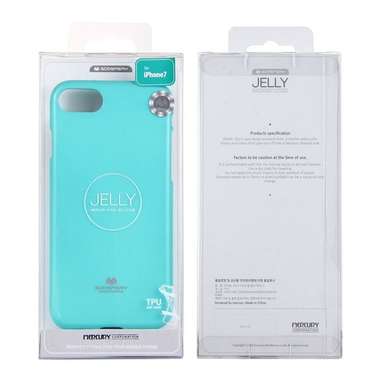 GOOSPERY JELLY CASE for  iPhone 8 & 7  TPU Glitter Powder Drop-proof Protective Back Cover Case