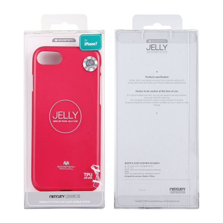 GOOSPERY JELLY CASE for  iPhone 8 & 7  TPU Glitter Powder Drop-proof Protective Back Cover Case