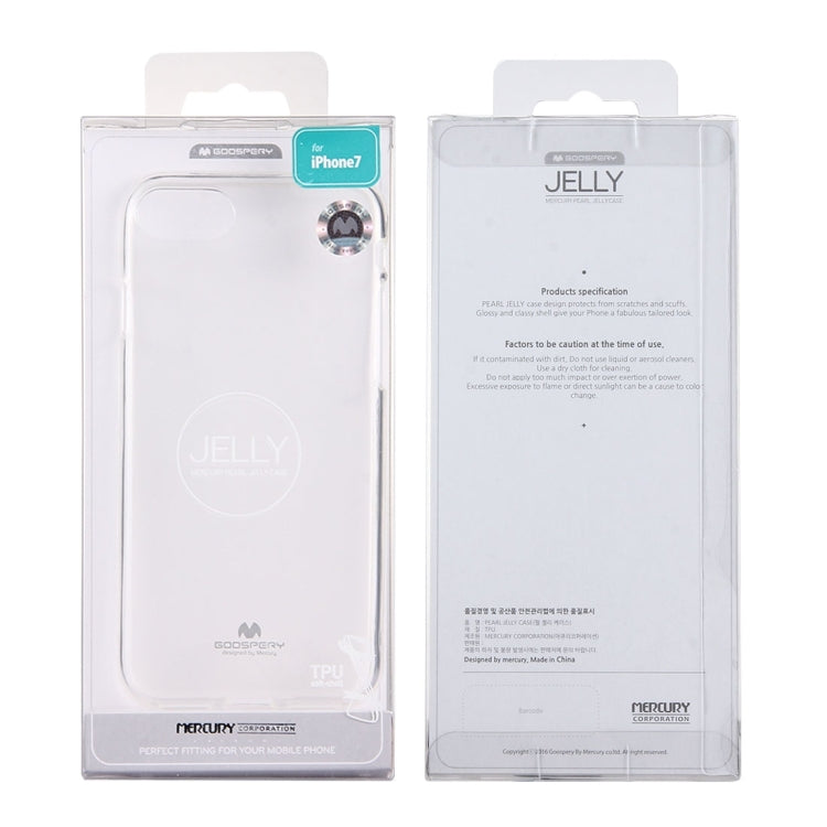 GOOSPERY JELLY CASE for  iPhone 8 & 7  TPU Glitter Powder Drop-proof Protective Back Cover Case