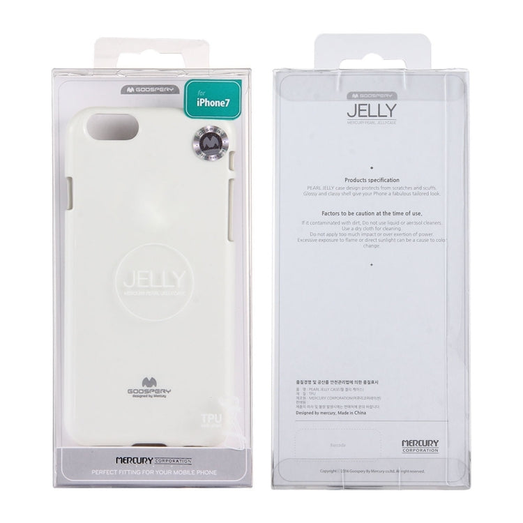 GOOSPERY JELLY CASE for  iPhone 8 & 7  TPU Glitter Powder Drop-proof Protective Back Cover Case