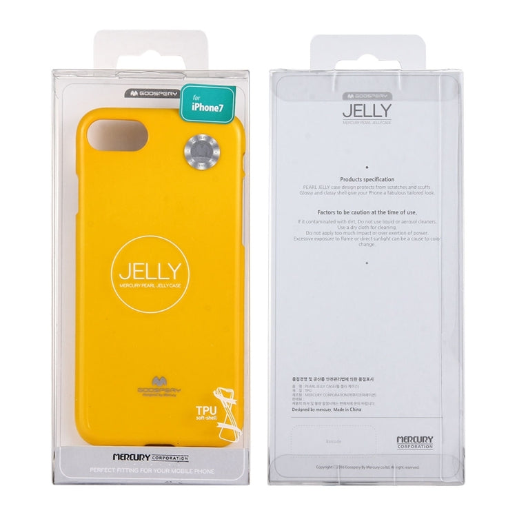 GOOSPERY JELLY CASE for  iPhone 8 & 7  TPU Glitter Powder Drop-proof Protective Back Cover Case