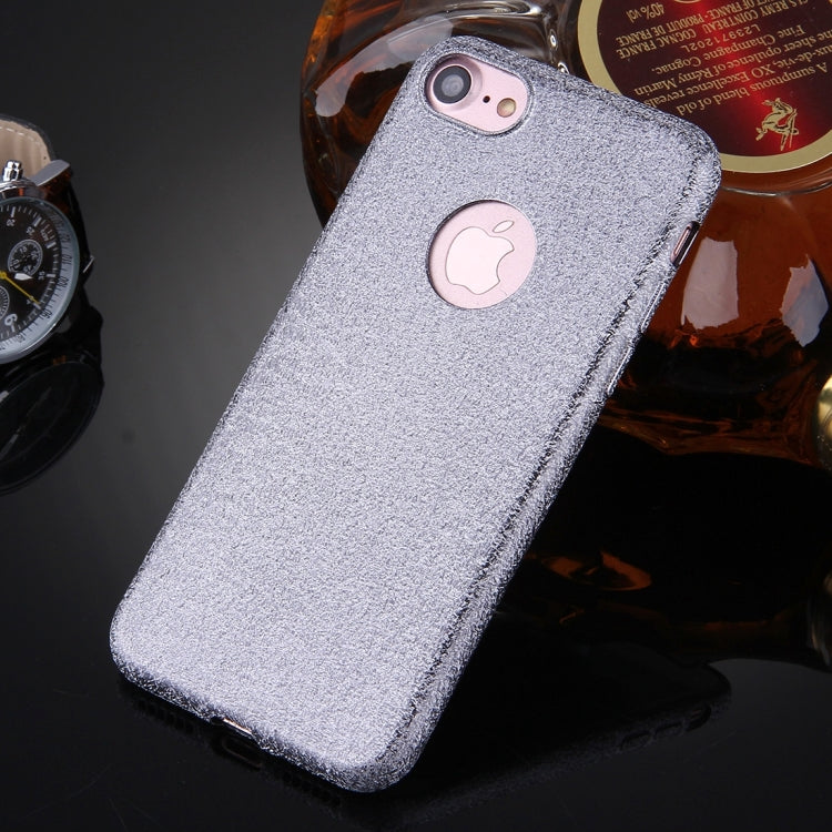 For  iPhone 8 & 7  Glitter Powder TPU Protective Case(Grey)