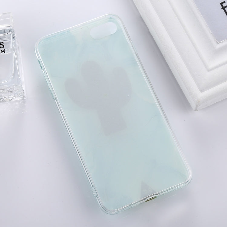 For  iPhone 8 & 7  3D Cactus Pattern Protective Back Cover Case (Green)