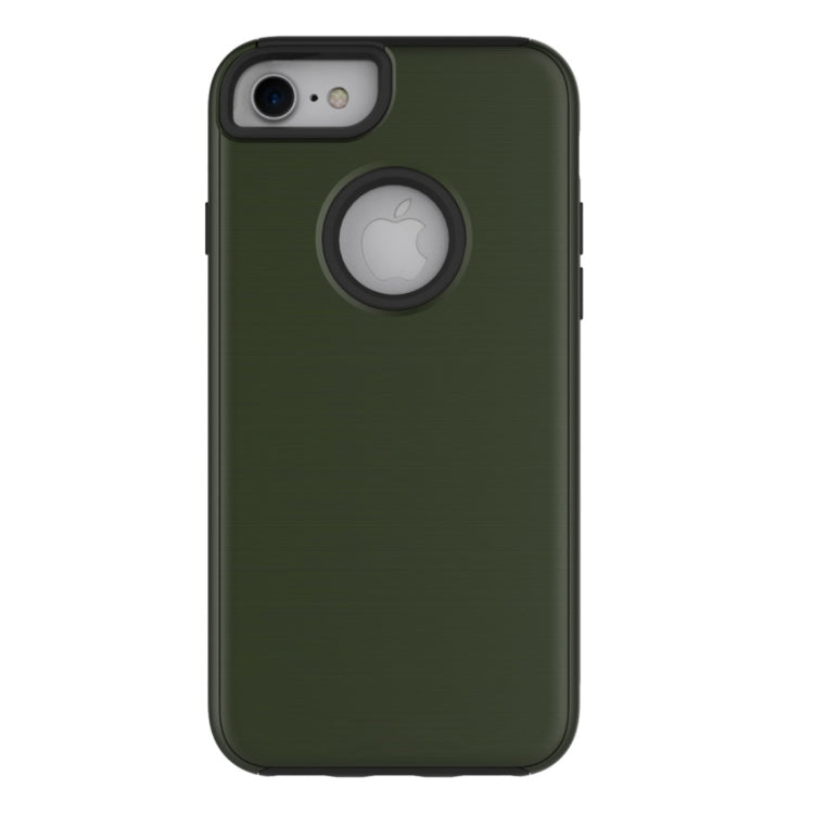 For  iPhone 8 & 7  Simple Brushed Texture 2 in 1 PC + TPU Combination Protective Case