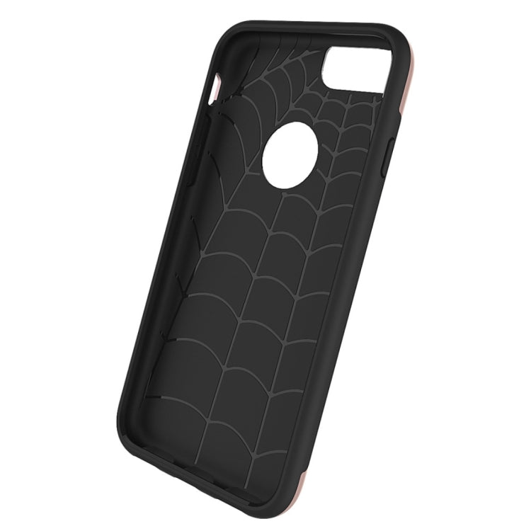 For  iPhone 8 & 7  Simple Brushed Texture 2 in 1 PC + TPU Combination Protective Case