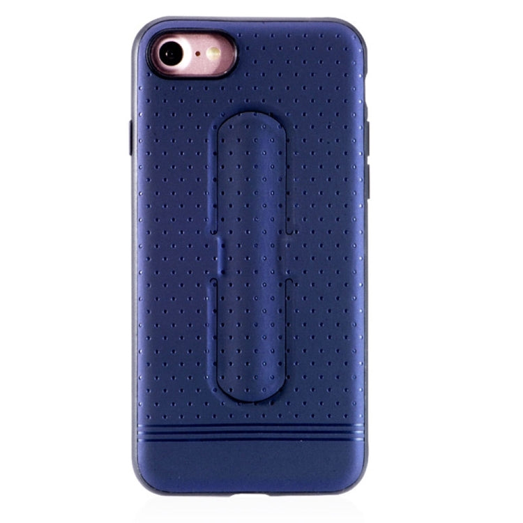 Lenuo for  iPhone 8 & 7  3D Texture Foldable Invisible Holder TPU + PC Combination Case with Holder