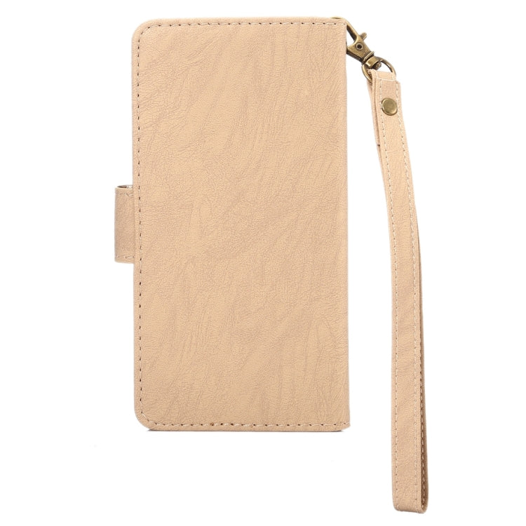 A4 Universal Da Vinci Texture Horizontal Flip Leather Case with Card Slots & Wallet & Photo Frame & Magnetic Buckle & 18cm Lanyard for  iPhone 8 & 7  & 6s & 6 & 5 & 5s SE, Galaxy SIV & SIII, Size: 13.5 x 7 x 1.8 cm