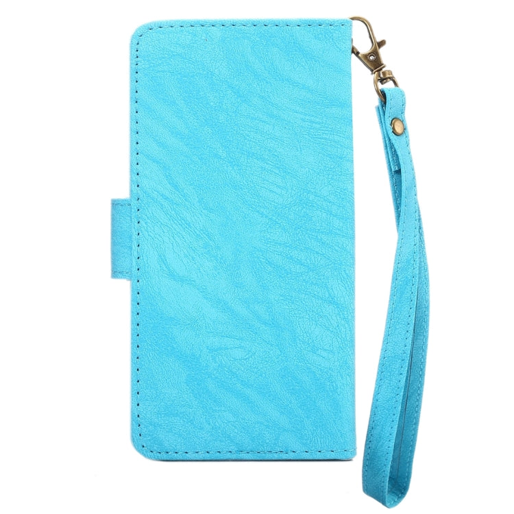 A4 Universal Da Vinci Texture Horizontal Flip Leather Case with Card Slots & Wallet & Photo Frame & Magnetic Buckle & 18cm Lanyard for  iPhone 8 & 7  & 6s & 6 & 5 & 5s SE, Galaxy SIV & SIII, Size: 13.5 x 7 x 1.8 cm