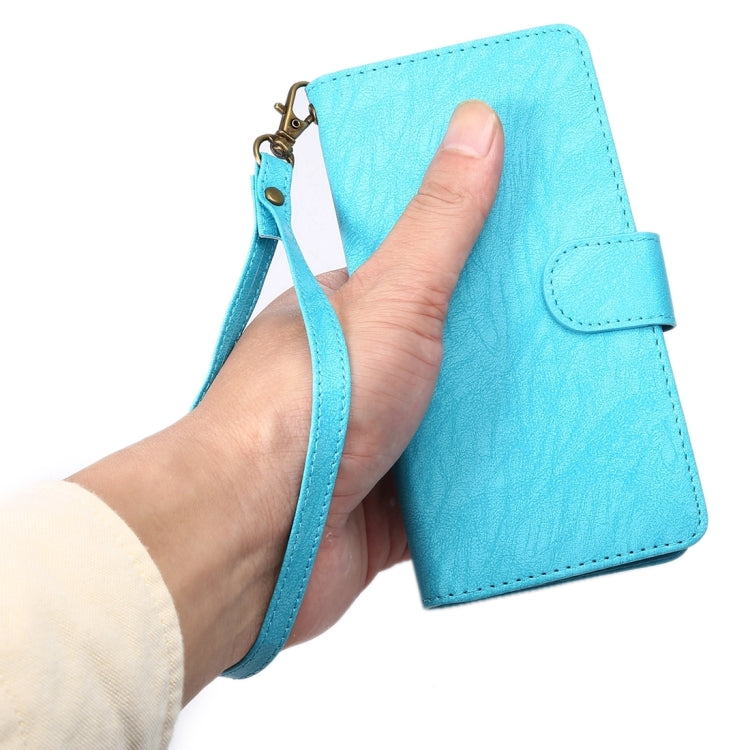 A4 Universal Da Vinci Texture Horizontal Flip Leather Case with Card Slots & Wallet & Photo Frame & Magnetic Buckle & 18cm Lanyard for  iPhone 8 & 7  & 6s & 6 & 5 & 5s SE, Galaxy SIV & SIII, Size: 13.5 x 7 x 1.8 cm