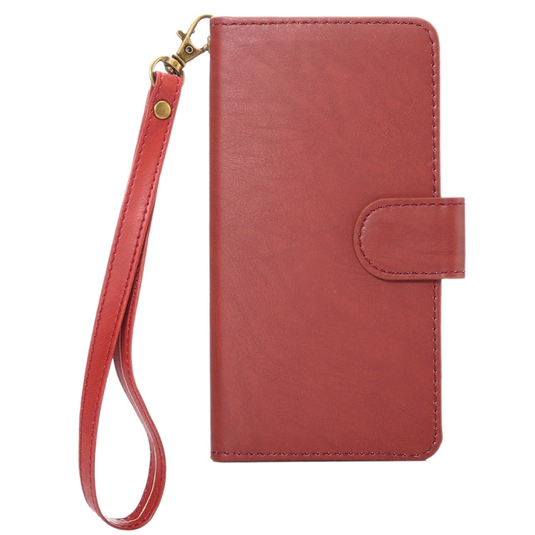 A4 Universal Da Vinci Texture Horizontal Flip Leather Case with Card Slots & Wallet & Photo Frame & Magnetic Buckle & 18cm Lanyard for  iPhone 8 & 7  & 6s & 6 & 5 & 5s SE, Galaxy SIV & SIII, Size: 13.5 x 7 x 1.8 cm