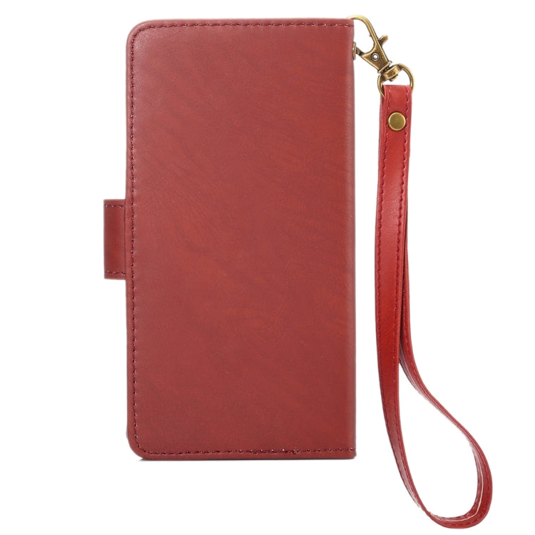 A4 Universal Da Vinci Texture Horizontal Flip Leather Case with Card Slots & Wallet & Photo Frame & Magnetic Buckle & 18cm Lanyard for  iPhone 8 & 7  & 6s & 6 & 5 & 5s SE, Galaxy SIV & SIII, Size: 13.5 x 7 x 1.8 cm