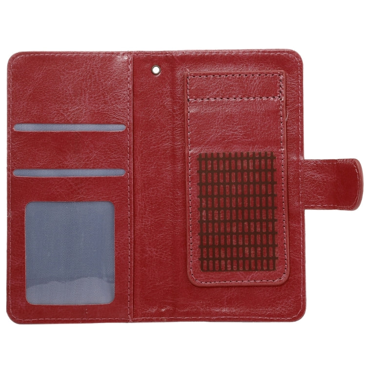 A4 Universal Da Vinci Texture Horizontal Flip Leather Case with Card Slots & Wallet & Photo Frame & Magnetic Buckle & 18cm Lanyard for  iPhone 8 & 7  & 6s & 6 & 5 & 5s SE, Galaxy SIV & SIII, Size: 13.5 x 7 x 1.8 cm
