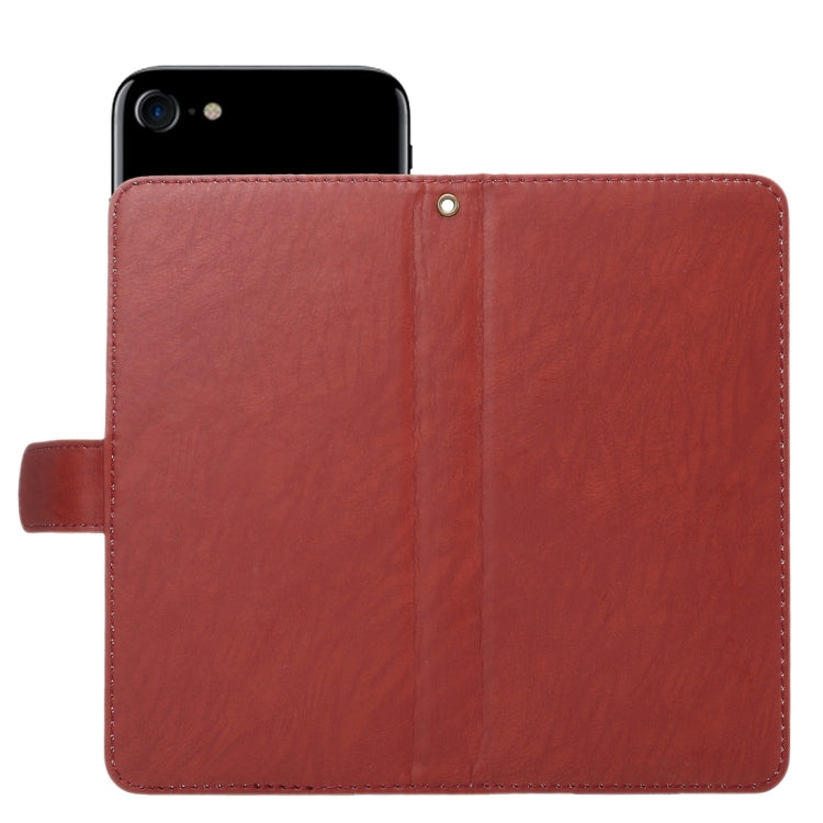 A4 Universal Da Vinci Texture Horizontal Flip Leather Case with Card Slots & Wallet & Photo Frame & Magnetic Buckle & 18cm Lanyard for  iPhone 8 & 7  & 6s & 6 & 5 & 5s SE, Galaxy SIV & SIII, Size: 13.5 x 7 x 1.8 cm