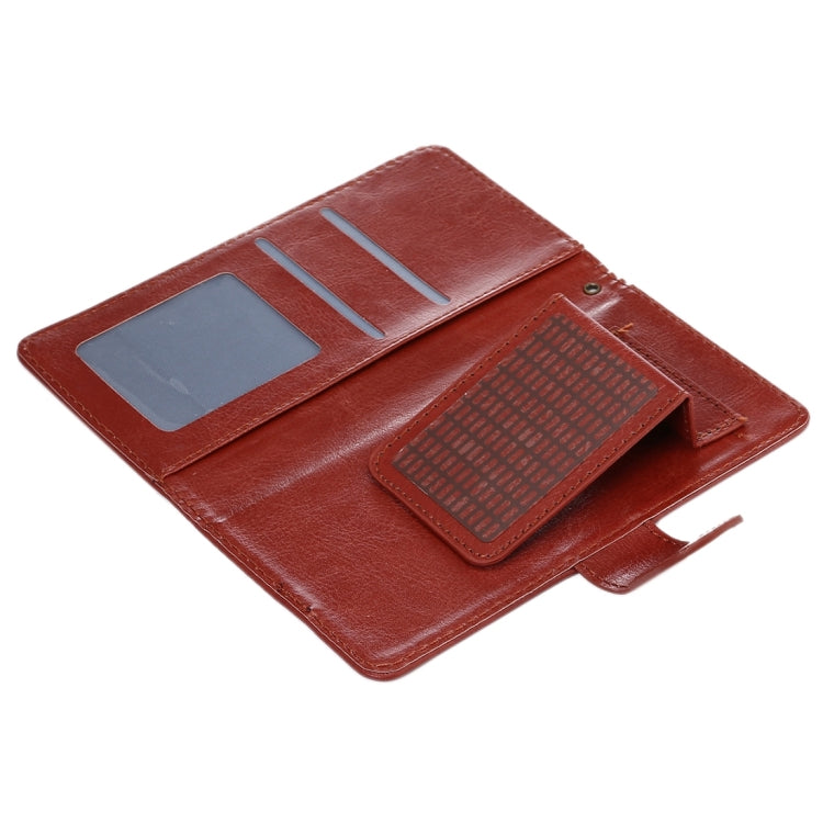 A4 Universal Da Vinci Texture Horizontal Flip Leather Case with Card Slots & Wallet & Photo Frame & Magnetic Buckle & 18cm Lanyard for  iPhone 8 & 7  & 6s & 6 & 5 & 5s SE, Galaxy SIV & SIII, Size: 13.5 x 7 x 1.8 cm