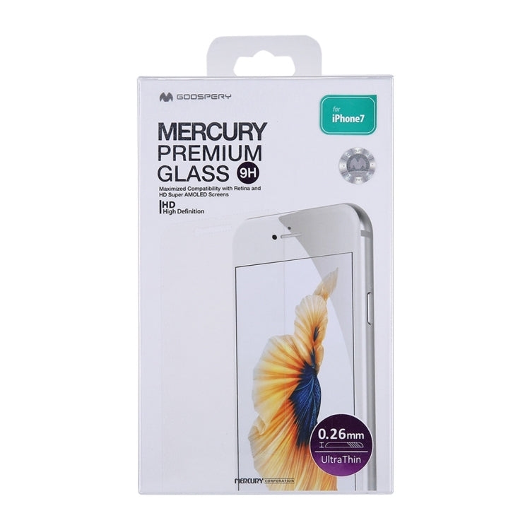 GOOSPERY For  iPhone 8 & iPhone 7 0.26mm Ultra  thin 9H Surface Hardness 2.5D Curved Edge Tempered Glass Screen Film