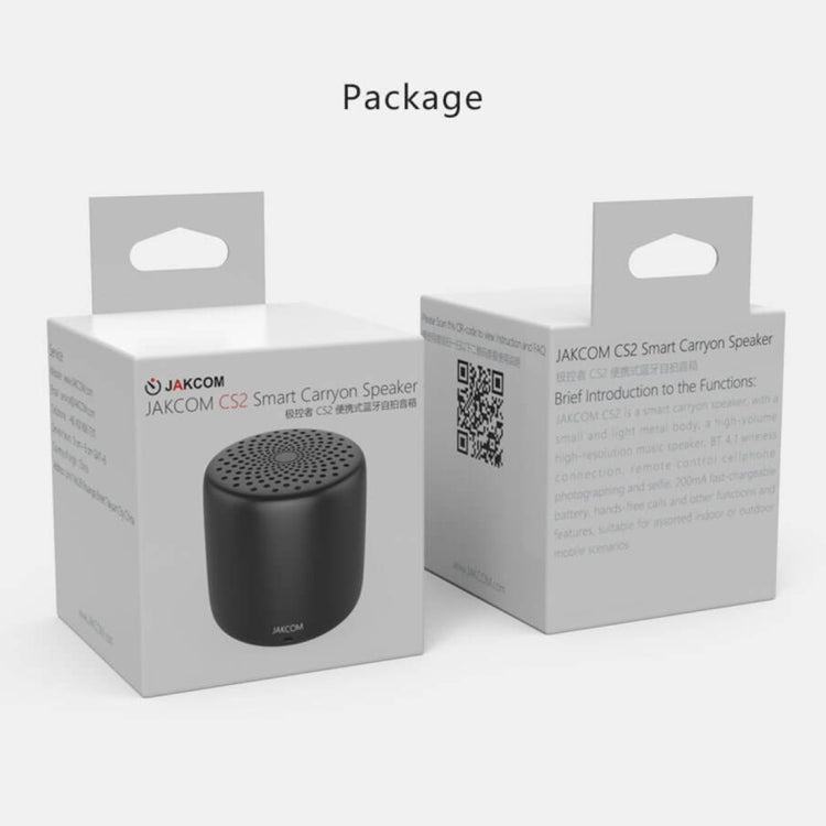 JAKCOM CS2 Portable Mini Speaker Selfie Soundbar Wireless Music Metal Bluetooth Loudspeakers