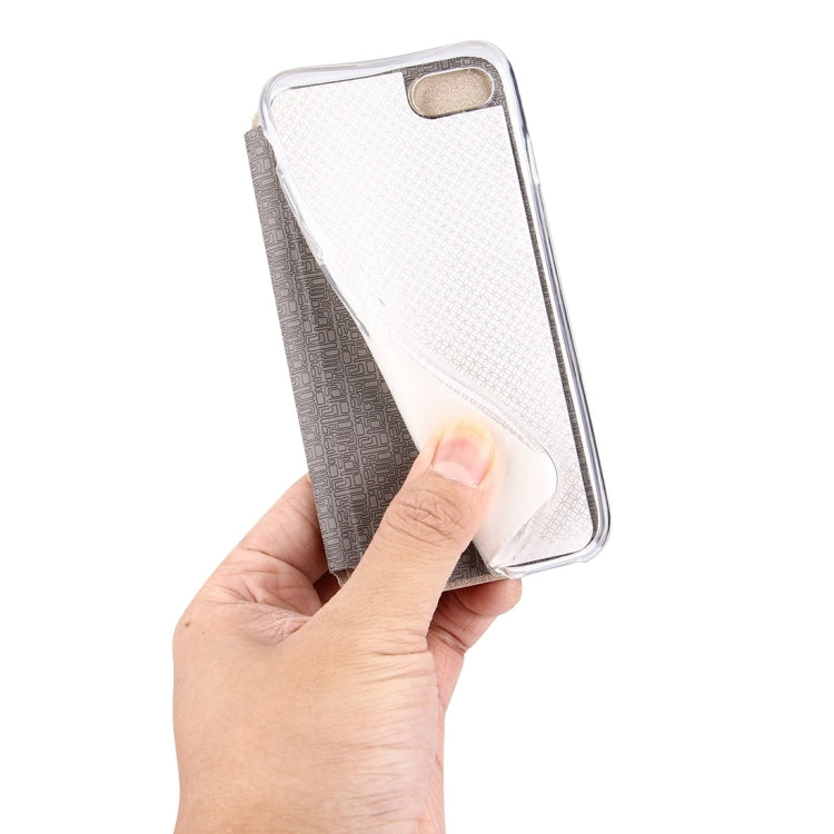For  iPhone 8 & 7  Horizontal Flip Leather Case with Call Display ID & Holder