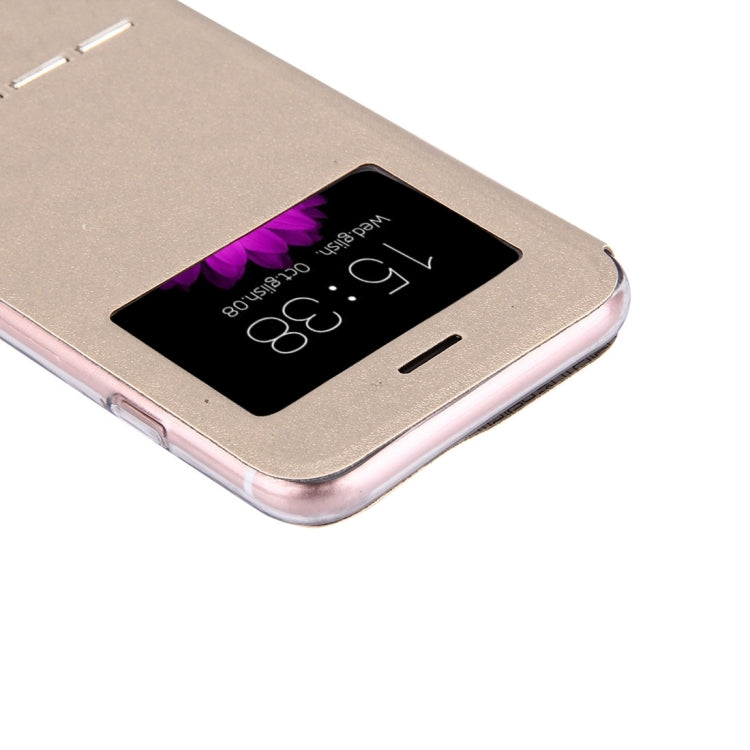 For  iPhone 8 & 7  Horizontal Flip Leather Case with Call Display ID & Holder