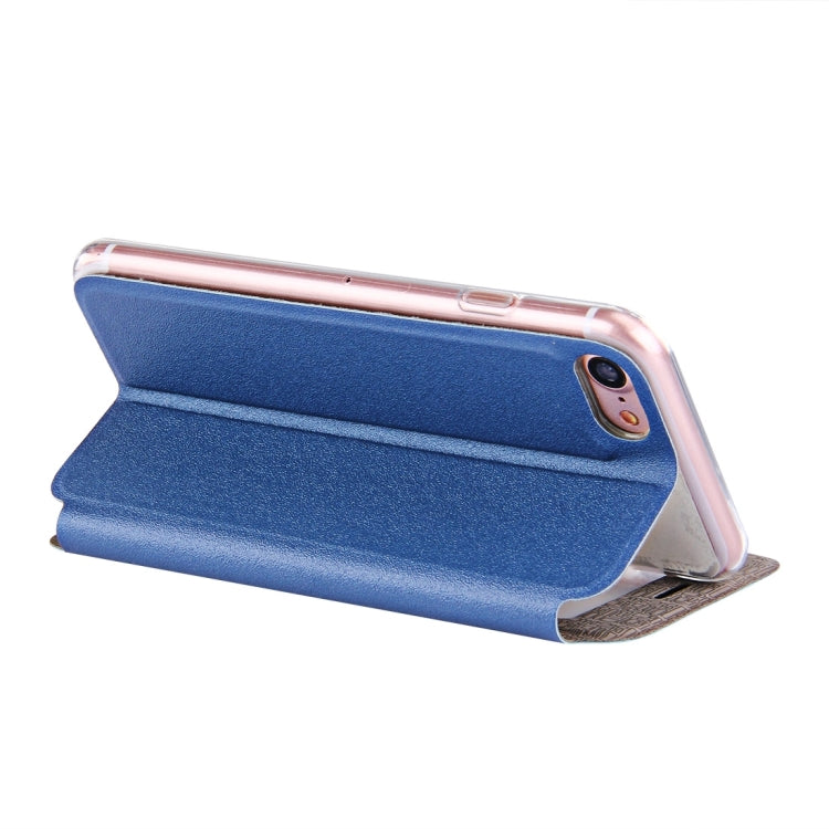 For  iPhone 8 & 7  Horizontal Flip Leather Case with Call Display ID & Holder