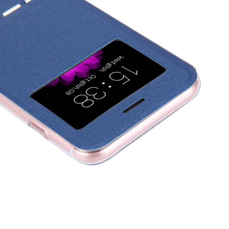 For  iPhone 8 & 7  Horizontal Flip Leather Case with Call Display ID & Holder