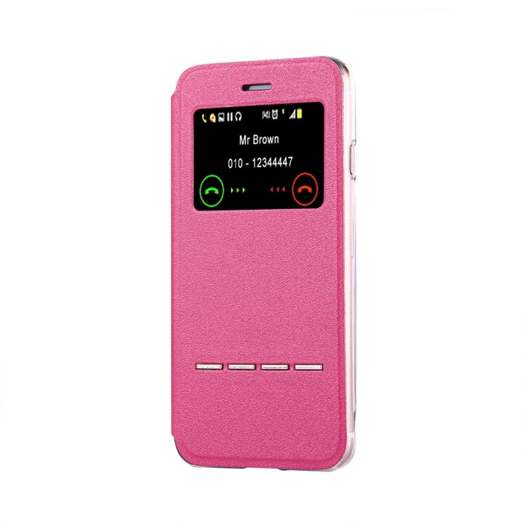For  iPhone 8 & 7  Horizontal Flip Leather Case with Call Display ID & Holder