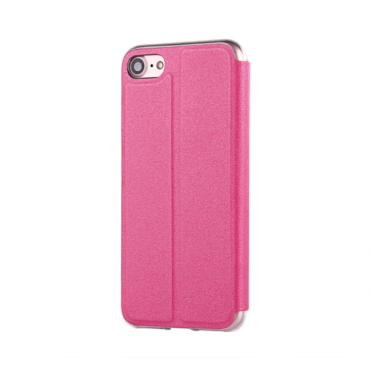 For  iPhone 8 & 7  Horizontal Flip Leather Case with Call Display ID & Holder