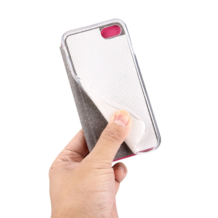 For  iPhone 8 & 7  Horizontal Flip Leather Case with Call Display ID & Holder