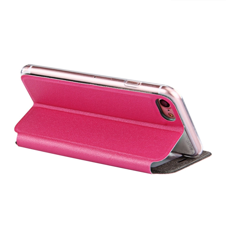 For  iPhone 8 & 7  Horizontal Flip Leather Case with Call Display ID & Holder
